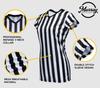 Murray Sporting Goods Women's Referee Shirt | Women's V-Neck Officials Jersey, Halloween Costume, or Waitress Uniform (X-Small) view 3