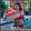 ECCOSOPHY Microfiber Beach Towel -Sand Free Towels are Quick Dry, Light Weight, Super Absorbent-Perfect Pool, Travel, Cruise, Camping Essentials - Oversized Extra Large for Adults (Cancun) view 2