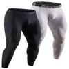 DEVOPS 2 Pack Men's Compression Pants Athletic Leggings (X-Large, Black/White) view 1
