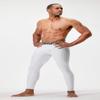 DEVOPS 2 Pack Men's Compression Pants Athletic Leggings (X-Large, Black/White) view 2