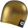 Arena Unisex Adult Logo Molded Silicone Training Swim Cap for Intensive Swimming Reduced Drag Durable Wrinkle Free Fit, Gold view 2