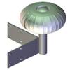 12" Dock Wheel - Corner End - White view 1