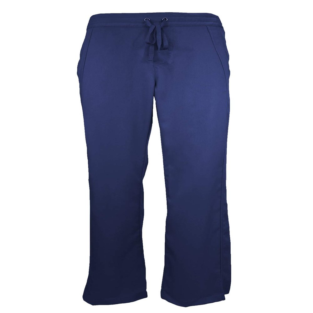 Natual Uniforms Women's Ultra Soft Modern Fit Drawstring Scrub Pant (True Navy Blue, Small)