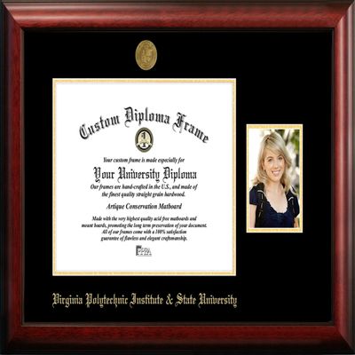 Campus Images NCAA Hampton University 11 x 8.5 Inches Gold Embossed Diploma Frame with 5 x 7 Inches Portrait