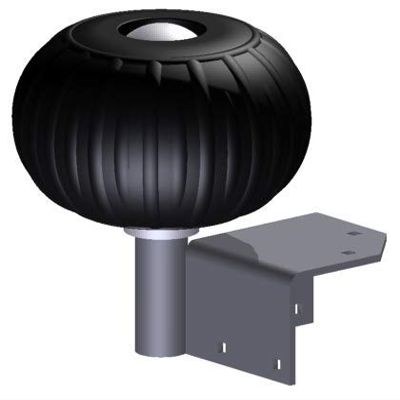 12" Dock Wheel - Black
