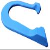 Bronco Professional Pitching Horseshoes- USA Made (Blue- Single Pair (2 Shoes)) view 4