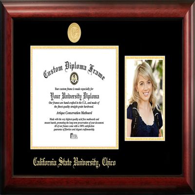 Campus Images NCAA Cal State Chico 11 x 8.5 Inches Gold Embossed Diploma Frame with 5 x 7 Inches Portrait Brown One Size