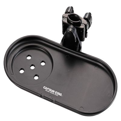 Captain Stag UC-1694 Camping Equipment Chair Side Tray for Chairs, Black
