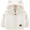 Simple Joys by Carter's Kid's Hooded Sweater Jacket with Sherpa Lining Outerwear, Oatmeal, 3-6M view 1