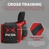 PICSIL - Wrist Support for Cross Training | Reduce Wrist Discomfort | High Performance | Elastic Nylon | Prevents Tendonitis | Ideal for Gym, Bodybuilding, Boxing, Calisthenics | Red view 2