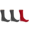 Nobles Non-Skid Bariatric Slipper Socks - XXXL Dic S disabled Socs, Hospital Socs for Swollen Feet, 3 Pairs (2 Grey, 1 Red) view 4