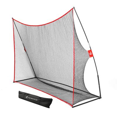 Practice Golf Hitting Net by Day 1 Sports - Large 10 x 7 - Portable Carry Bag - Indoor or Outdoor Use - Quick and Easy Assembly - Durable Golf Practice and Training Equipment, Personal Driving Range