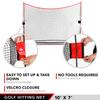 Practice Golf Hitting Net by Day 1 Sports - Large 10 x 7 - Portable Carry Bag - Indoor or Outdoor Use - Quick and Easy Assembly - Durable Golf Practice and Training Equipment, Personal Driving Range view 3