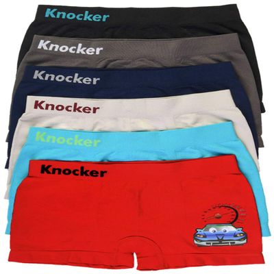 ToBeInStyle Boy's 6 Pack Seamless Boxer Briefs Speedy Car - Small