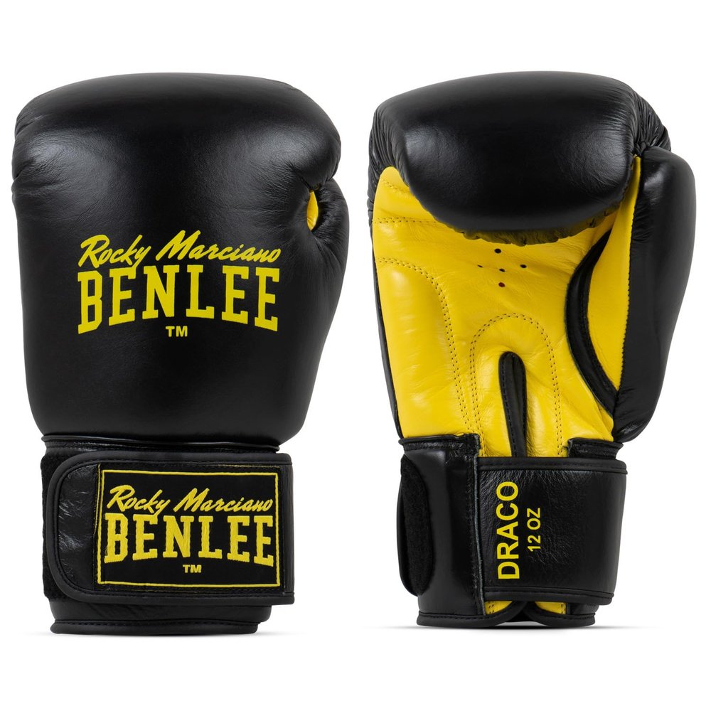 BENLEE Rocky Marciano Draco Sport, Black/Yellow, 12 oz