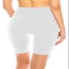 ALWAYS Women's High Waist Biker Shorts - Buttery Soft Workout Running Yoga Pants White One Size view 2