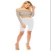 ALWAYS Women's High Waist Biker Shorts - Buttery Soft Workout Running Yoga Pants White One Size view 3