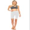 ALWAYS Women's High Waist Biker Shorts - Buttery Soft Workout Running Yoga Pants White One Size view 4
