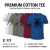 Spartan Molon Labe T-Shirt - Cotton Crew Neck Warrior Print Shirt for Men White view 3