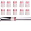 10Pcs Custom White Golf Ferrules Size .355 for Taper Tip Iron Wedge view 1