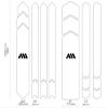 MTB Bike Frame Protector - Honeycomb 380 Microns PVC - Universal Guard for Downhill & Enduro - 18-Piece Set - Clear/Camo view 3