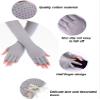 Chuangdi 2 Pairs Women UV Sun Protection Driving Gloves Touchscreen Arm Sun Block Gloves for Outdoor Sports Summer Supplies view 2