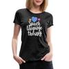 Spreadshirt SLP Gifts Love Speech Language Therapy Womens Premium T-Shirt, 2XL, Charcoal Grey view 1