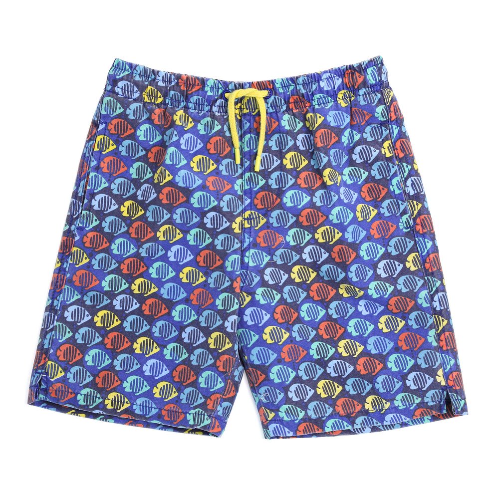 INGEAR Little Boys Quick Dry Swim Trunks UPF 50+ Beach Board Shorts Sizes 2T-14 Vibrant Patterns for Summer Adventures