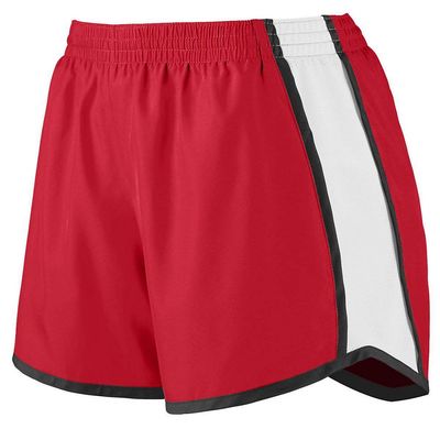 Augusta Sportswear Girls Medium Red/White/Black Shorts