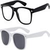 2 Pack Kids Glasses Black Clear Lens White Polarized Smoke Lens view 1