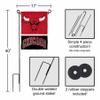 Chicago Bulls Garden Flag with Stand Holder view 3
