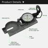 AceCamp Folding Metal Compass, Foldable & Portable Compass, Professional Multifunctional Metal Compass with Metal Sight Line & Magnifying Glass for Hiking, Camping, Backing (Black Large) view 3