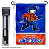 Wisconsin Platteville Pioneers Garden Flag with Stand Holder view 2