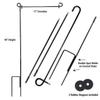 Wisconsin Platteville Pioneers Garden Flag with Stand Holder view 4