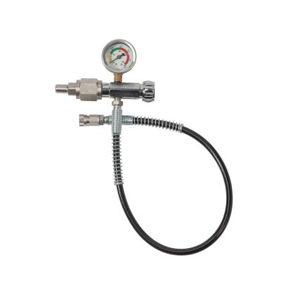 TBVECHI Adaptor 4500PSI Paintball SCBA Fill Station Charging Adapter with 60cm Microbore Hose Diving Cylinder Inflation Valve (CGA320)