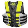 High-Performance Hardcore Adult Life Vest | USCG Approved Safety Flotation Device for Water Sports, Boating, and Outdoor Adventures | Fully Enclosed Neon Yellow Adult L/XL view 1