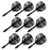 CUESOUL 9 Pieces Integrated Dart Shaft and Flights Dart Shaft Length 21mm/28mm/33mm,Black Skull Dart Flights view 1