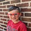 2 Pack Kids Glasses Clear Lens Red Matte Mirror Lens Black view 2
