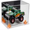 Better Display Cases Versatile Acrylic Display Case - Medium Rectangle Box with Mirror, Orange Risers and Clear Base 12" x 8.25" x 8" (A004-OR) view 1