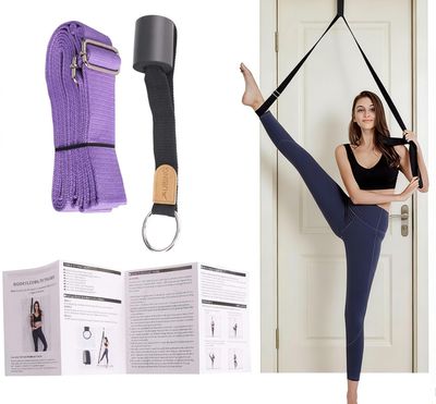 UBING Leg Stretcher over Door With Anchor, Door Stretcher for Flexibility,Gift for Dancer Daily Flexibility Hamstring Split Trainer, Home Training Equipment Band for Ballet Dance Cheer Gymnastics Yoga