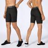 Yuerlian Compression Shorts Men with Pocket Spandex Sport Shorts Athletic Workout Running Performance Baselayer Underwear 1 Packs view 2
