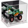 Better Display Cases Versatile Acrylic Display Case - Medium Rectangle Box with Mirror, White Risers and Clear Base 12" x 8.25" x 8" (A004-WR) view 1