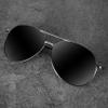 Aviator Sunglasses for Men Polarized Women UV Protection Lightweight Driving Fishing Sports Unisex glasses MX208 Silver Frame Black Lens view 2