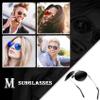 Aviator Sunglasses for Men Polarized Women UV Protection Lightweight Driving Fishing Sports Unisex glasses MX208 Silver Frame Black Lens view 3