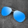 Aviator Sunglasses for Men Polarized Women UV Protection Lightweight Driving Fishing Sports Unisex glasses MX208 Silver Frame Blue Lens view 2