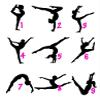 Violet Victoria & Fan Star Custom Personalized Gymnast Leaping Slide Sandals - Add your Name - LARGE view 2