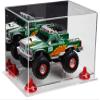 Better Display Cases Versatile Acrylic Display Case - Medium Rectangle Box with Mirror, Red Risers and Clear Base 12" x 8.25" x 8" (A004-RR) view 1