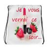 Drawstring bag with French Spirit view 1