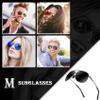Aviator Sunglasses for Men Polarized Women UV Protection Lightweight Driving Fishing Sports Unisex glasses MX208 Gun Frame Black Lens view 3