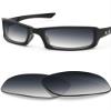 BLAZERBUCK Anti-salt Replacement Lenses for Oakley Fives Squared(4+1) OO9238 Sunglasses - Grey Gradient view 1